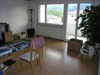 My old living room - or what was left of it once we had moved out the first pieces of furniture.